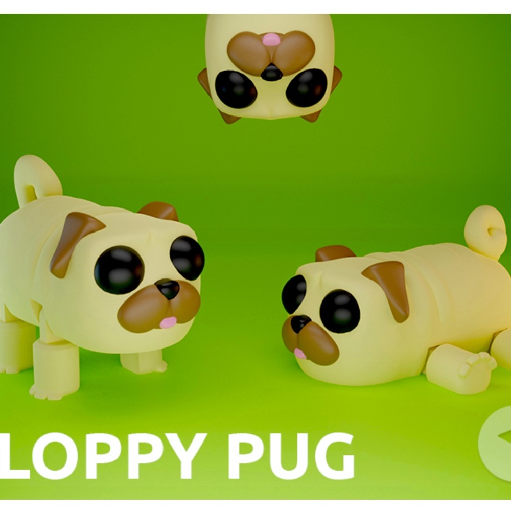 3d printed pug!!!